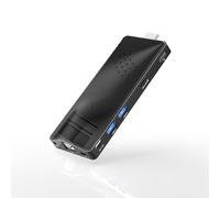 HEIGAOLAPC Mini PC Stick Win 10, Fanless Mini Computer, Pentium N4200 4GB 64GB eMMC (1.1 GHz), USB3.0 X 2, RJ45 Gigabit Ethernet 4K 60Hz, WiFi BT 5.0, HDMI 2.0 (No type-c)