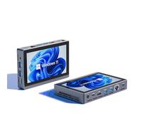HEIGAOLAPC Mini PC Win 11 PRO, Celeron N5095 Mini Computer with Fan,16GB DDR4, 256GB eMMC, Mini PC with Screen, Micro PC 4K@60Hz Triple Display, Mini Computer WiFi5 BT5.2 Gigabit Ethernet