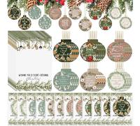 Heigble 24 Set Christian Christmas Bulk Gifts Religious Scented Hanging Ornament Xmas Scent Sachet with Card Bag Bible Verse Decor for Secret Sister in Christ Gift Sunday School Women