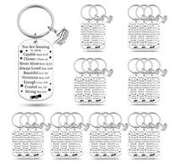 Heigebi 24 Pcs Graduation Keychain Graduate Gifts for Class of 2026 Middle High School Masters Degree Classmate Bible Verse Keyring 2026 Graduation Christian Keyring for Friend Family Daughter Son