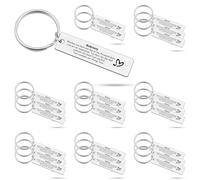 Heigebi 24 PCS Sobriety Gifts for Men Addiction Recovery Gift Keyring Gift for Men Patient Cancer Survivor Recovery AA Gift for Women Inspirational Christmas Birthday Gifts