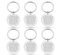 Heigebi Inspirational Gifts for Women Men 6PCS Recovery Gift Keyring Motivational Gifts for Men Birthday Christmas Graduation Gift Book Lover Gift for Daughter Son Encouragement Gifts