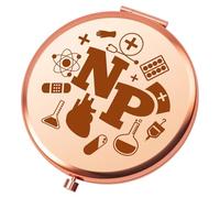 Heigebi Nurse Gifts for Women Compact Makeup Mirror Nurse Practitioner Gifts Appreciation Gift Ideas for Rn Nicu Nurses Thank You Presents for Nurse Graduation Birthday Present Folding Makeup Mirror