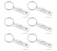 Heigebi Sobriety Gift For Men Women 6 PCS Recovery Gifts Keyring Surgery Cancer Survivor Gifts for Him Addiction Recovery Gift Christmas Birthday Gifts Inspirational Gifts Ideas for Boys
