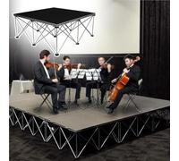 Height 20/40/60/80cm Portable Stage Platform, aluminu, Heavy Duty Modular Platform, Easy to Assemble, for Performances at School Auditoriums Concerts Restaurants Bars(100 * 100 * 60cm)