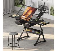 Height Adjusta Desk with 2 Sto Ders Retractable Side Panels Perfect for Art Craft Writing & Reading Wortat Drafting Table for Artists