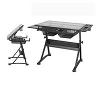 Height Adjustable Art Desk with Sto ble Craft Table for Home Office Lar Ding & Drafting Table Versatile Wortat for Artists & Crafters