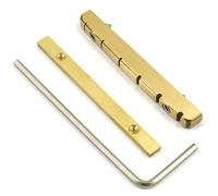 Height Adjustable Brass Guitar Nut 6 String Guitar Brass Bridge Nut Bells Nut Replacement Split Regulation Nut