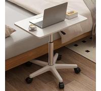 Height Adjustable Coffee Table, Desk with Wheels, Mobile Nightstand, Laptop Desk for Home Office A,85-109CM