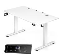Height-adjustable desk white 140x70x72-117cm