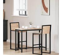 Table Engineered Wood and Steel Rectangular Work Modern Furniture Frame vidaXL