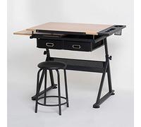 Height Adjustable Drafting Desk - ble Ding Table with Sto - Versatile Craft Table for Home Office, Art Projects & Design - Perfect for Artists, Designers & Creatives