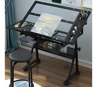 Height Adjustable Drafting Desk - Versatile Craft Table & Large Art Desk for Home Office & Studio Ergonomic Design for Comfort & Productivity Perfect for Artists & Creatives