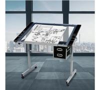 Height Adjustable Drafting Drawing Table For Kids Drawing Desk W Storage Drawer