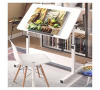 Height Adjustable Drafting Table with Tilting Top - omic Art & Craft Desk for Home Studio Ding Design Writing - Sturdy Adjustable Height Perfect for Artists and Creatives