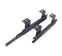 Height Adjustable Drawer Slides Sliding Keyboard Drawer Runners with Roller Bearings for Under Desk & Shelf Smooth Glide Easy Install 250mm Length