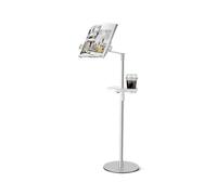Height Adjustable Floor Book Stand for Music,Lectern Podium Stand with Storage Tray,Lightweight and Portable