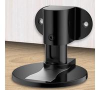 Height Adjustable Floor Level Magnetic Door Stopper for Consistent Door Alignment Across Applications (Black)