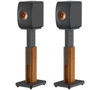 Height Adjustable Floor Speaker Stands Pair for KEF LS50, LS50 Meta, LS50 Wireless I&II Bookshelf Speakers - Surround Sound Speaker Stands with Cable Clip Holds Up to 50 LBS