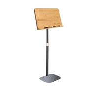 Height-Adjustable Floor-Standing Reading Stand with Page Clips for Speeches, Lectures, and Church Services or as a Laptop Desk