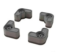 Height Adjustable Foot Pad Set for Washing Machines, Designed to Minimize Vibrations and Noise (Black 1)