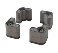 Height Adjustable Foot Pad Set for Washing Machines, Designed to Minimize Vibrations and Noise (Black 2)