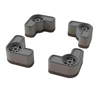 Height Adjustable Foot Pads for Vibration Washing Machines Anti Slip Design (Black 1)