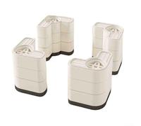 Height Adjustable Foot Pads for Vibration Washing Machines Anti Slip Design (White 3)