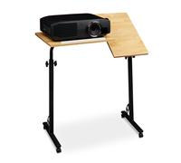 Height-adjustable laptop desk Mobile podium 4 Wheels MDF Material