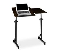 Height-adjustable laptop desk Mobile podium 4 Wheels MDF Material