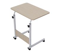 Height Adjustable Laptop Desk Overbed Desk with Wheels