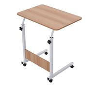 Height Adjustable Laptop Desk Overbed Desk with Wheels