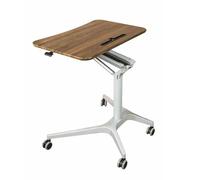 Height Adjustable le Stand with Wheels - Portable Laptop Desk & Versatile for Classroom, Church, Concert - Black Rolling Speaker Stand for Easy li & Stabili