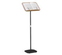 Height Adjustable Lectern - Modern Reading Stand with Metal Base Angle Adjustable Floor Standing Pulpit Table Perfect Laptop Stand for Lectures & Debates