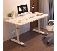 Height Adjustable Manual Crank Standing Desk - Omic Ergonomic Sit-Stand Writing Table for Home Office - Sleek Versatile Design for Enhanced Productivity and Comfort