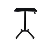 Height Adjustable Mobile Laptop Podium with 4 Wheels - Versatile Portable Lectern Stand for Classroom Church Concert - Black Finish for Easy Mobility and Convenience