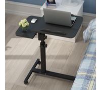 Height Adjustable Mobile Table Overbed Desk with Wheels