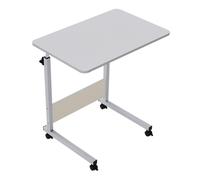 Height Adjustable Mobile Table Overbed Desk with Wheels