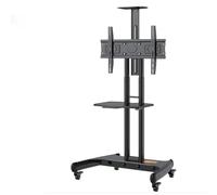 Height-Adjustable Mobile TV Stand with Wheels for 32-75 Inch TVs