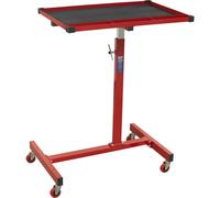 Height Adjustable Mobile Work Station - Rubber Lining - Four Castor Wheels