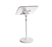 Height Adjustable Music Rack,Standing Reading Stand with Page Clips,for Bed Sofa Car Office Hold Newspapers and Magazines