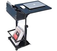 Height Adjustable Overbed Table with Locking Wheels for Eating, Studying, Patient Care at Home