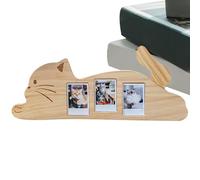 Height Adjustable Pet Memorial Frame - Cute Keepsake Display Frame, Dog Remembrance Picture Frames with Adjustable Stand, Wooden Memorial Photo Frames with Stable Base, Sympathy Home Decor