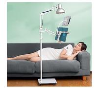 Height Adjustable Podium Stand with Wheels Aluminum Alloy Book Holder Hands-Free Reading Stand Portable Book Light Ideal for Lectures & Presentations