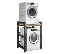 Height Adjustable Portable Dryer Stand - Stacking Kit for Front Load Washers & Tumble Dryers Space-Saving Over Washer Storage Solution & Easy to Install