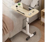 Height Adjustable Rolling Bed Desk - Versatile Overbed Table for Laptop, Dining & Work - Portable & Stable Bedside Cart for Home, Hospital & Sofa Use - Perfect for Mobility.