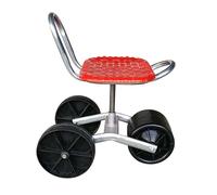 Height-Adjustable Rolling Garden Seat Trolley Portable Rotatable Stool with Wheels for Easy Weeding Lawn Care & Gardening Comfort Mobile Garden Tool for Convenience