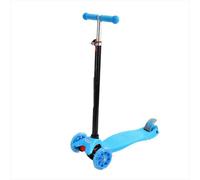 Height-adjustable scooter, three-wheeled children's scooter, lightweight compact children's scooter, suitable for both boys and girls,Blue,68 x 53 x 23 x 7.6 cm