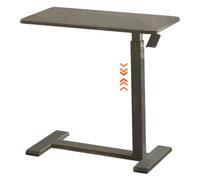 Height Adjustable Sit Stand Desk, Movable Laptop Desk with Hidden Scroll Wheel, Easy Installation, Perfect for Home Office, Sofa Side Table, Ergonomic Design