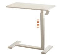 Height Adjustable Sit Stand Desk, Movable Laptop Desk with Hidden Scroll Wheel, Easy Installation, Perfect for Home Office, Sofa Side Table, Ergonomic Design